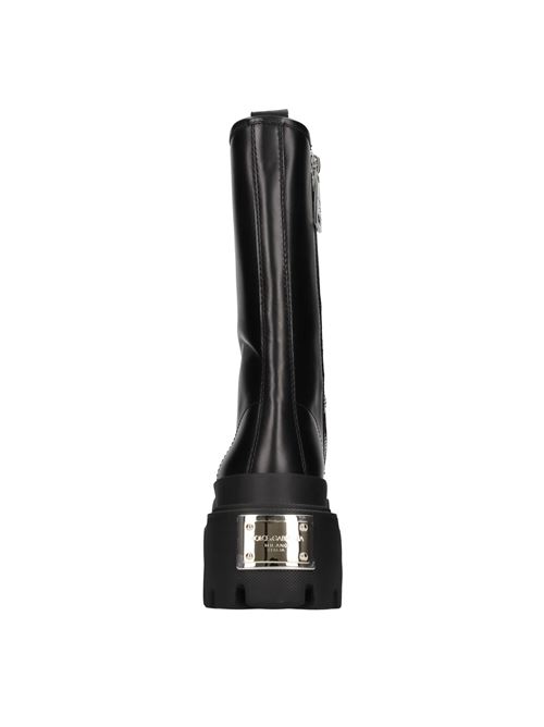 Stivaletti in pelle DOLCE&GABBANA | CT0946 AI402 80999NERO